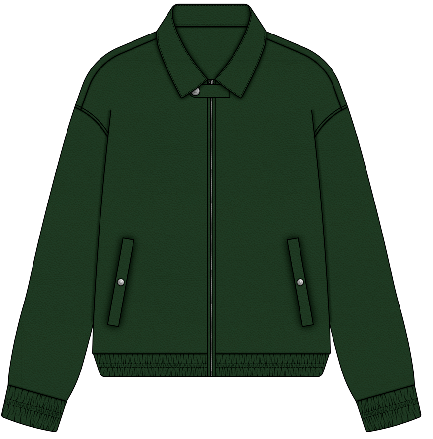 RACING GREEN LEATHER JACKET