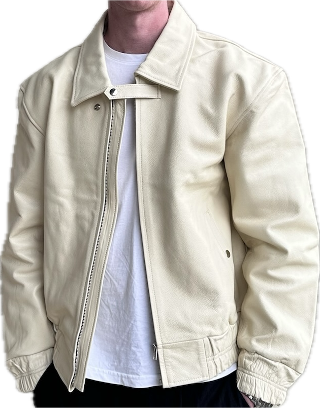 ICE-CREAM LEATHER JACKET