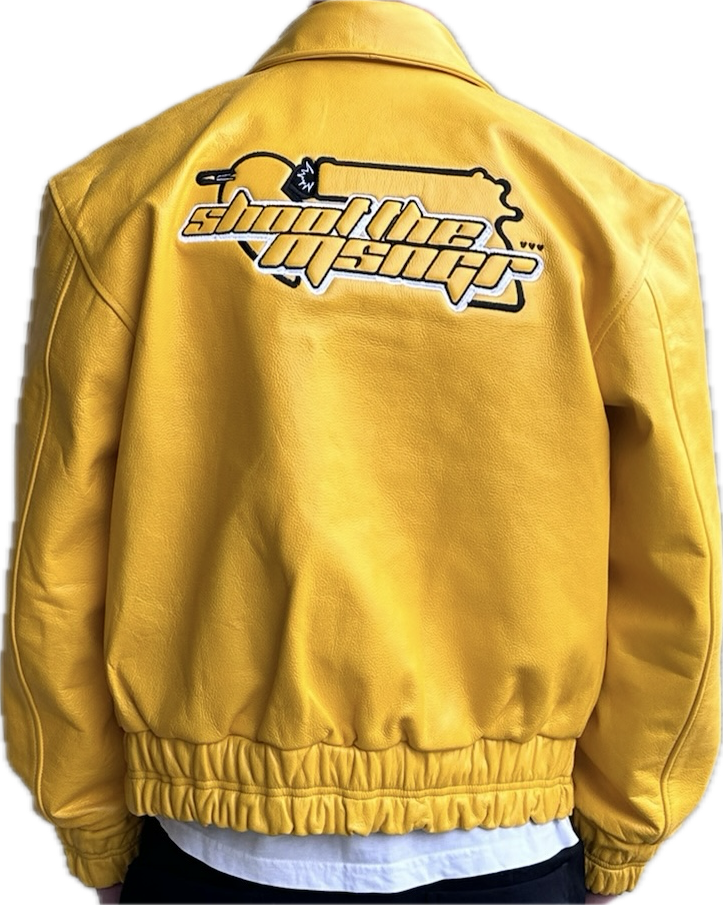 ELECTRIC-YELLOW LEATHER JACKET
