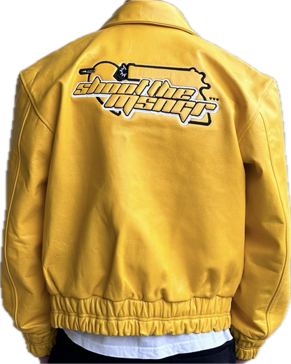 ELECTRIC-YELLOW LEATHER JACKET