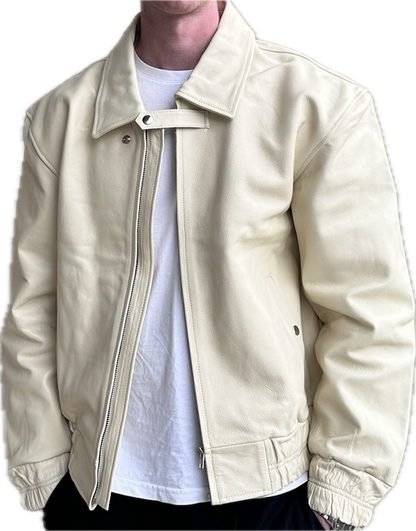 ICE-CREAM LEATHER JACKET